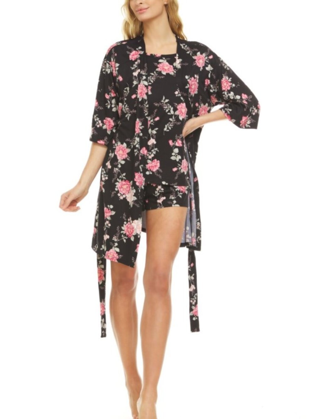 Flora by Flora Nikrooz Livia 3 Piece PJ Set - Size XL